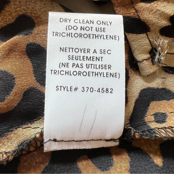 Nanette Lepore 100% silk leopard patterned wrap dress 2896 - Picture 6 of 10